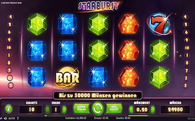 Spielt jetzt den Starburst Slot im Crazeplay Casino!