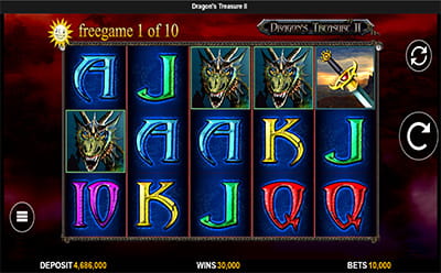 Dragon´s Treasure II Slot Bonusspiel