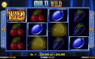 Multi Wild Slot Bonusspiel