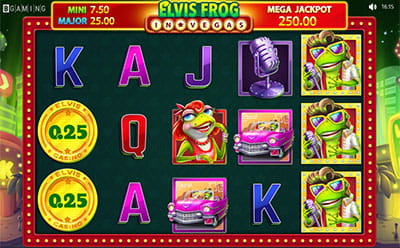 Der Elvis Frog in Vegas Slot im Wild Tornado Casino.