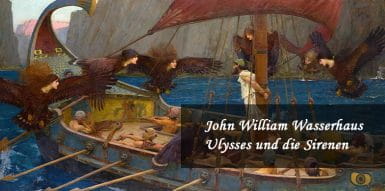 Odysseus bat seine Crew, ihm die Hände zu fesseln, damit er nicht wegen der Stimmen der Sirenen ins Wasser springt. Der Künstler ist John William Wasserhaus und das Gemälde wurde 1891 geschaffen, es befindet sich derzeit im Besitz der National Gallery of Victoria